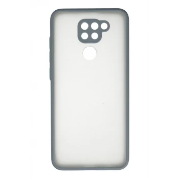 Newface Xiaomi Redmi Note 9 Kılıf Montreal Silikon Kapak - Gri