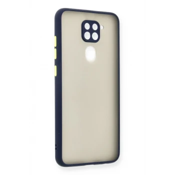 Newface Xiaomi Redmi Note 9 Kılıf Montreal Silikon Kapak - Lacivert