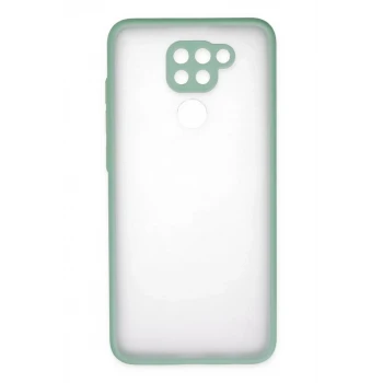 Newface Xiaomi Redmi Note 9 Kılıf Montreal Silikon Kapak - Turkuaz
