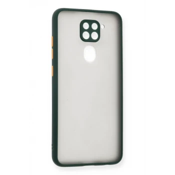 Newface Xiaomi Redmi Note 9 Kılıf Montreal Silikon Kapak - Yeşil