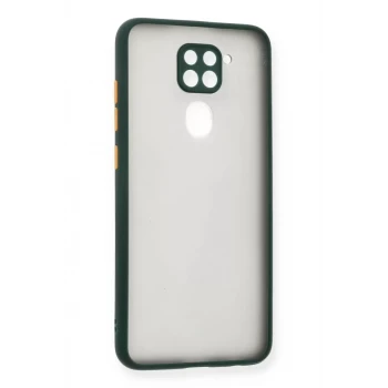 Newface Xiaomi Redmi Note 9 Kılıf Montreal Silikon Kapak - Yeşil
