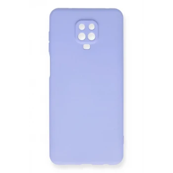 Newface Xiaomi Redmi Note 9 Pro Kılıf Nano içi Kadife Silikon - Lila