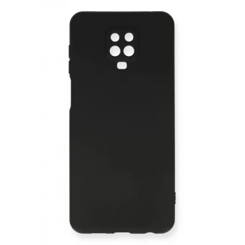 Newface Xiaomi Redmi Note 9 Pro Kılıf Nano içi Kadife Silikon - Siyah