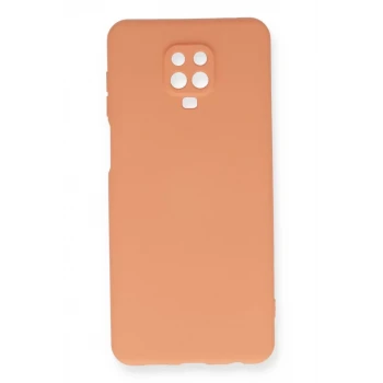 Newface Xiaomi Redmi Note 9 Pro Kılıf Nano içi Kadife Silikon - Turuncu
