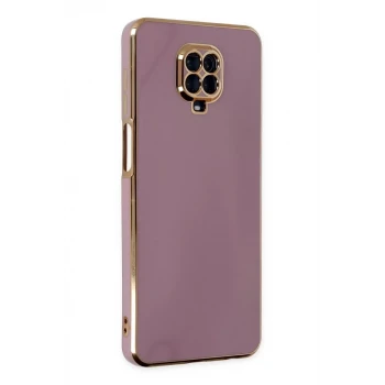 Newface Xiaomi Redmi Note 9 Pro Kılıf Volet Silikon - Mor