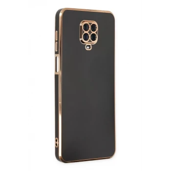 Newface Xiaomi Redmi Note 9 Pro Kılıf Volet Silikon - Siyah