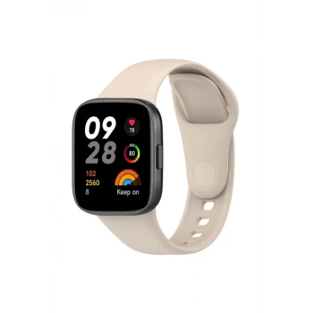 Newface Xiaomi Redmi Watch 3 Klasik Kordon - Bej