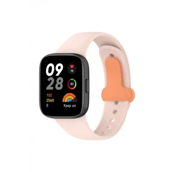 Newface Xiaomi Redmi Watch 3 Origin Silikon Kordon - Pudra