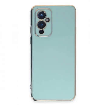 One Plus 9 Kılıf Volet Silikon - Açık Yeşil