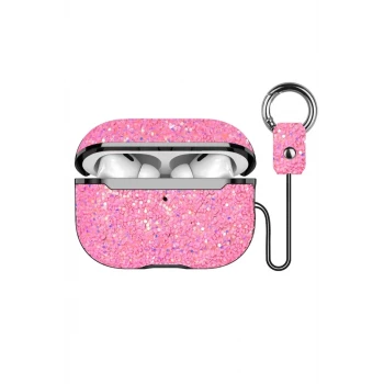Onegif Apple Airpods 2 (2.nesil) Bright Simli Airpods Kapak - Pembe