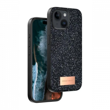 Onegif Apple iPhone 15 Bright Simli Kapak - Siyah
