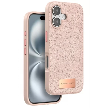 Onegif Apple iPhone 16 Bright Simli Kapak - Pembe