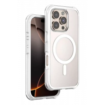 Onegif Apple iPhone 16 Pro Max Hulk Magsafe Kapak - Beyaz