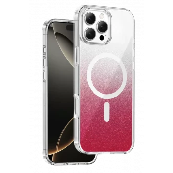 Onegif Apple iPhone 16 Pro Max Sora Simli Magsafe Kapak - Kırmızı