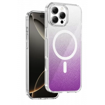 Onegif Apple iPhone 16 Pro Max Sora Simli Magsafe Kapak - Mor