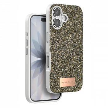 Onegif Apple iPhone 17 Bright Simli Kapak - Çöl Titanyum