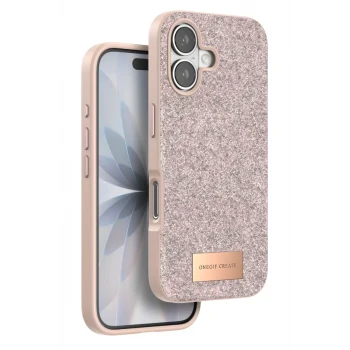 Onegif Apple iPhone 17 Bright Simli Kapak - Pembe