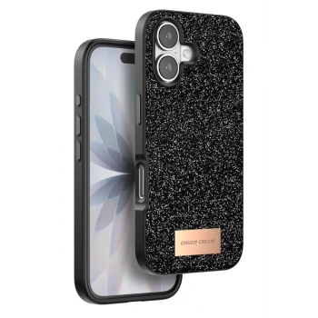 Onegif Apple iPhone 17 Bright Simli Kapak - Siyah