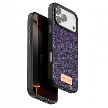 Onegif Apple iPhone 17 Pro Bright Simli Kapak - Derin Mor