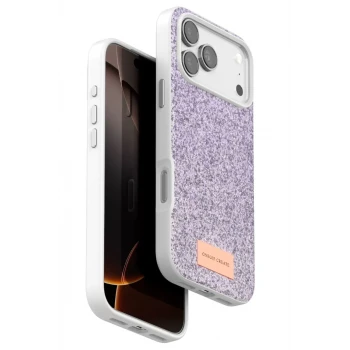 Onegif Apple iPhone 17 Pro Bright Simli Kapak - Lila