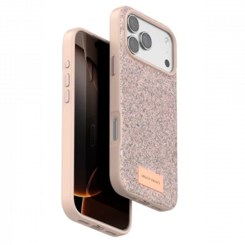 Onegif Apple iPhone 17 Pro Bright Simli Kapak - Pembe