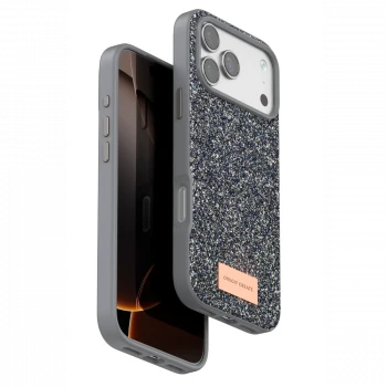 Onegif Apple iPhone 17 Pro Max Bright Simli Kapak - Gümüş