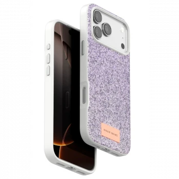 Onegif Apple iPhone 17 Pro Max Bright Simli Kapak - Lila