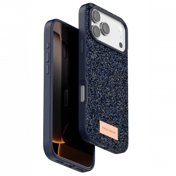 Onegif Apple iPhone 17 Pro Max Bright Simli Kapak - Mavi