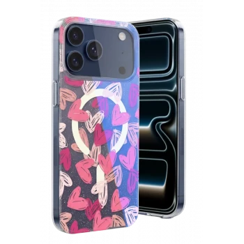 Onegif Apple iPhone 17 Pro Max Desina Magsafe Kapak - Desen 6