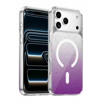 Onegif Apple iPhone 17 Pro Sora Simli Magsafe Kapak - Mor