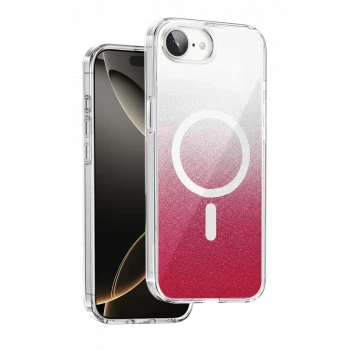 Onegif Apple iPhone 17E Sora Simli Magsafe Kapak - Kırmızı