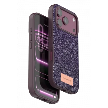Onegif Apple iPhone 18 Pro Bright Simli Kapak - Bordo