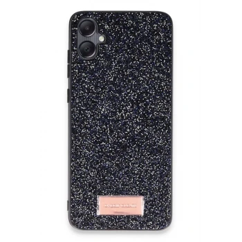 Onegif Samsung Galaxy A05 Bright Simli Kapak - Siyah