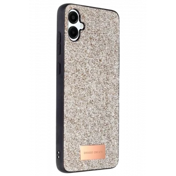 Onegif Samsung Galaxy A06 Bright Simli Kapak - Gold