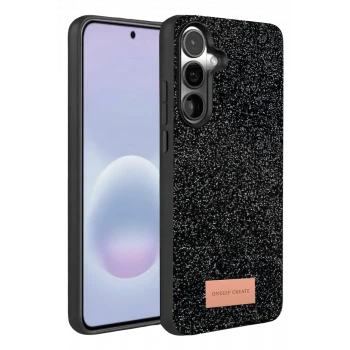 Onegif Samsung Galaxy A57 5G Bright Simli Kapak - Siyah