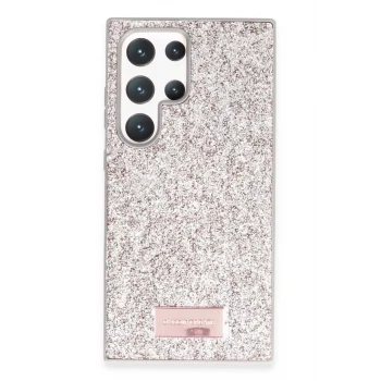 Onegif Samsung Galaxy S24 Ultra Bright Simli Kapak - Gold