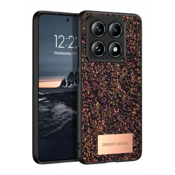 Onegif Xiaomi Mi 14T Pro Bright Simli Kapak - Derin Mor