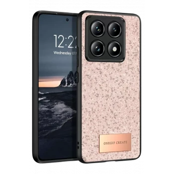 Onegif Xiaomi Mi 14T Pro Bright Simli Kapak - Pembe