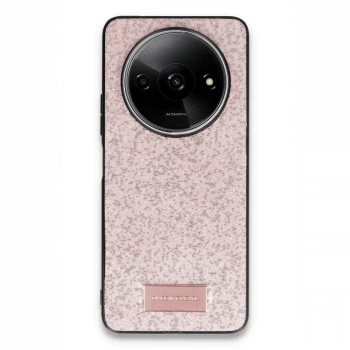 Onegif Xiaomi Redmi A3 4G Bright Simli Kapak - Pembe