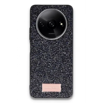 Onegif Xiaomi Redmi A3 4G Bright Simli Kapak - Siyah