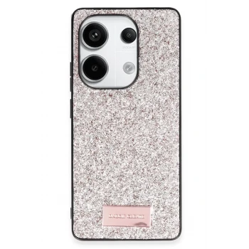 Onegif Xiaomi Redmi Note 13 Pro 4G Bright Simli Kapak - Gold