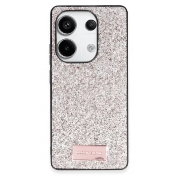 Onegif Xiaomi Redmi Note 13 Pro 4G Bright Simli Kapak - Gold