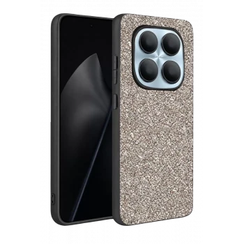 Onegif Xiaomi Redmi Note 15 4G Bright Simli Kapak - Gümüş