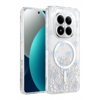 Onegif Xiaomi Redmi Note 15 Pro 4G Misk Simli Magsafe Kapak - Desen 3