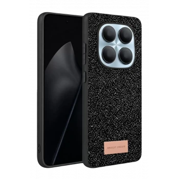Onegif Xiaomi Redmi Note 15 Pro 5G Bright Simli Kapak - Siyah