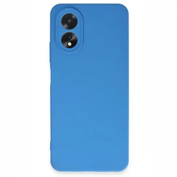Oppo A38 Kılıf First Silikon - Mavi