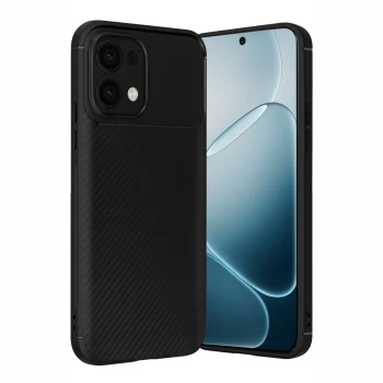 Oppo A6 Pro 4G Auto Focus Karbon Kapak - Siyah