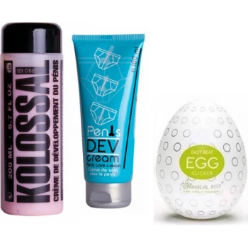 Ozzy Store Egg Clicker Mastürbatör ve Kolossal Krem ve PenisDevelopment Cream