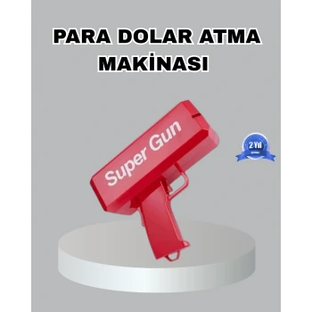 Para Saçma Makinesi Kırmızı Model 100’lü Para Hediyeli