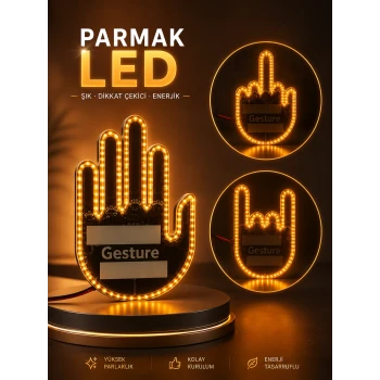 PARMAK LED AMBER RENKLİ IŞIK